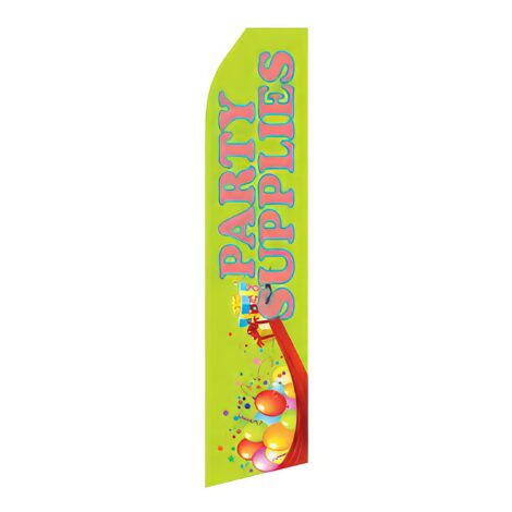 Party Supplies Advertising Flag