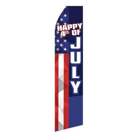 Happy 4th of July Advertising Flag