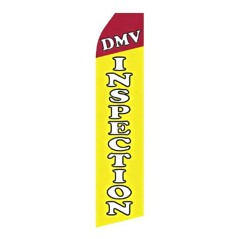 DMV Inspection Advertising Flag