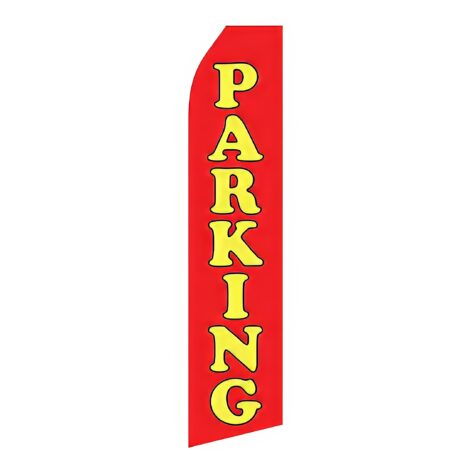 Red Parking Advertising Flag