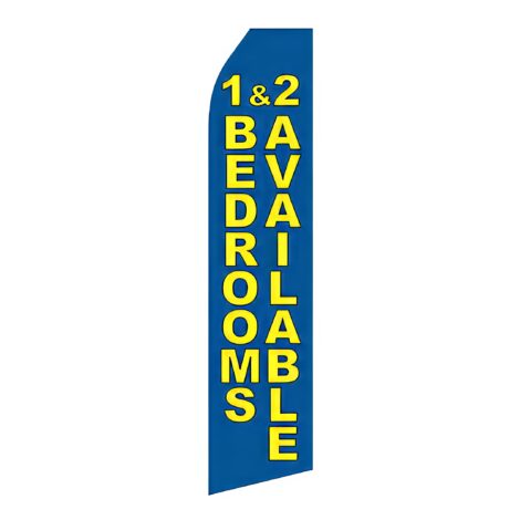 Blue 1 & 2 Bedrooms Available Advertising Flag