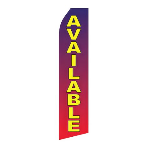 Purple Gradient Available Advertising Flag