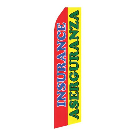 Insurance Aseguranza Advertising Flag