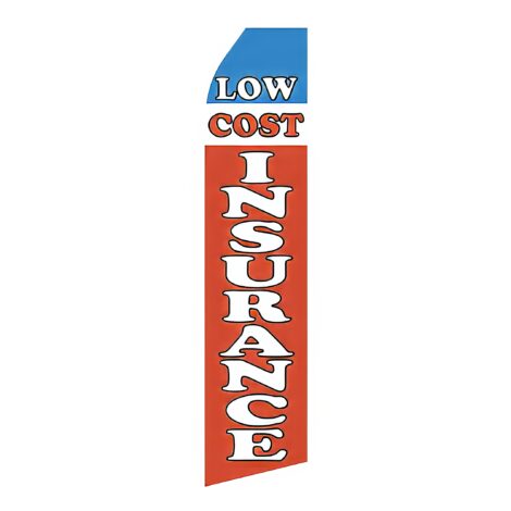 Low Cost Insurance Advertising Flag
