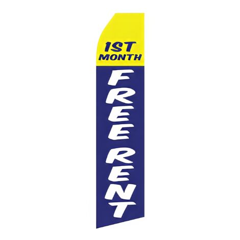 First Month Free Rent Advertising Flag