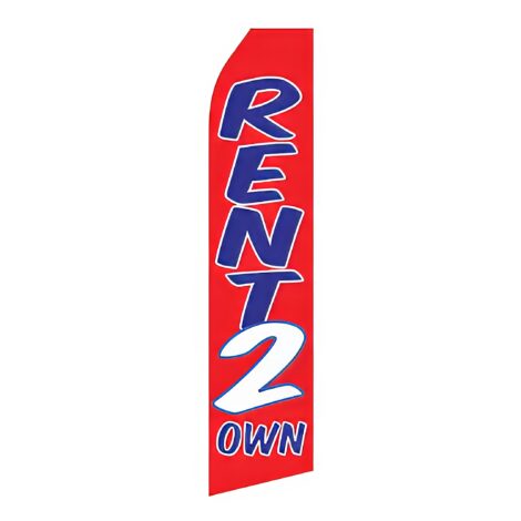 Rent 2 Own Advertising Flag