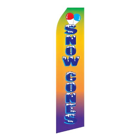 Snow Cones Advertising Flag