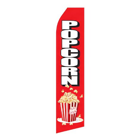 Popcorn Advertising Flag