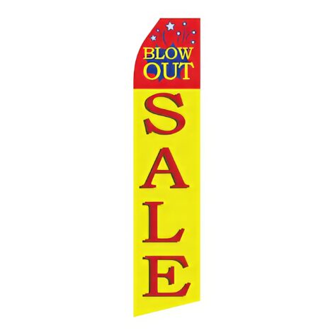 Blow Out Sale Advertising Flag