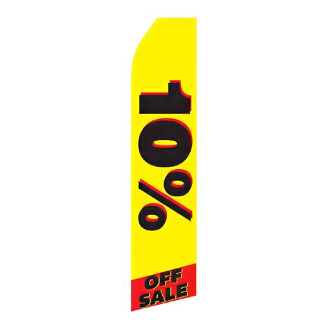 10% off Sale Advertising Flag