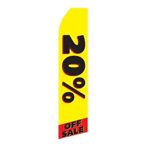 20% off Sale Advertising Flag