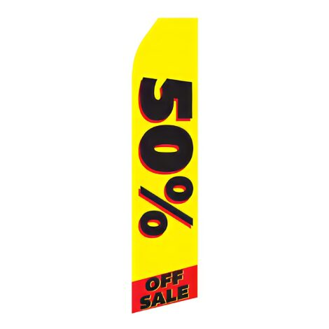 50% off Sale Advertising Flag