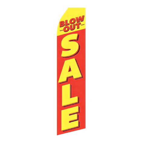 Blow Out Sale Advertising Flag