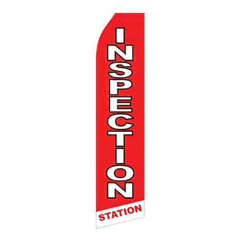 Inspection Station Advertising Flag