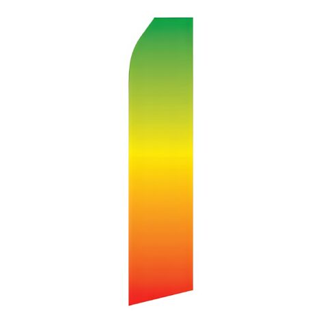 Green Orange Gradient Advertising Flag