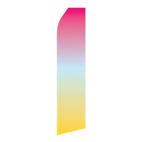Purple Yellow Gradient Advertising Flag