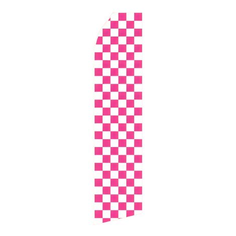 Magenta Chessboard Advertising Flag