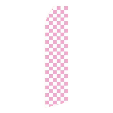 Light Magenta Chessboard Advertising Flag