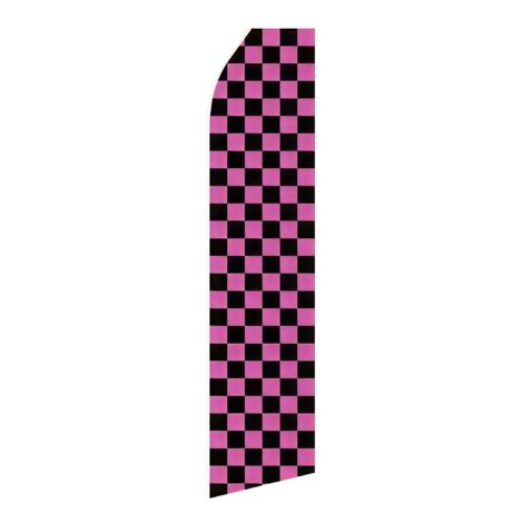 Magenta Black Advertising Flag