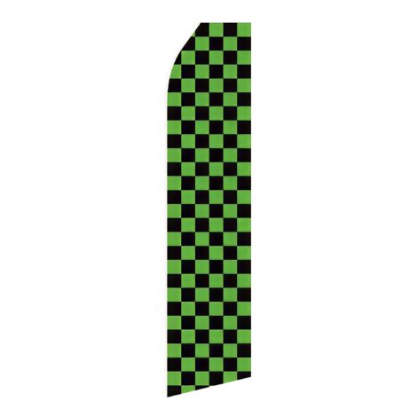Black Green Advertising Flag