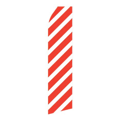 Red Ribbed Advertising Flag