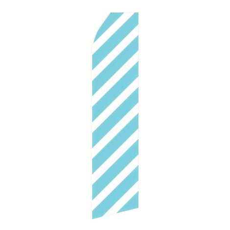 Ribbed Cyan Advertising Flag