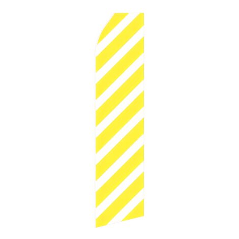 Yellow Stripe Advertising Flag