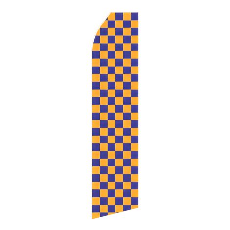 Light Magenta Chessboard Advertising Flag