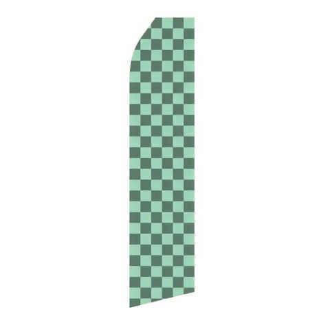 Light Green Grid Advertising Flag