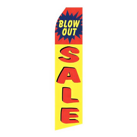 Blowout Sale Advertising Flag
