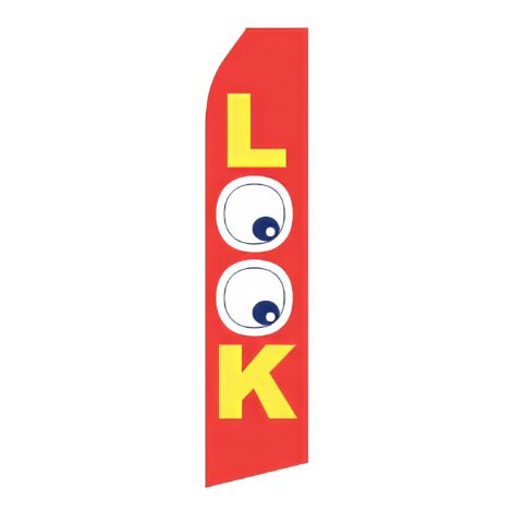 Looking Eye Advertising Flag