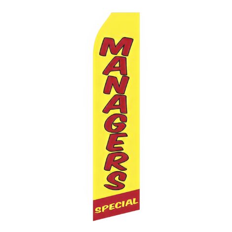 Managers Advertising Flag