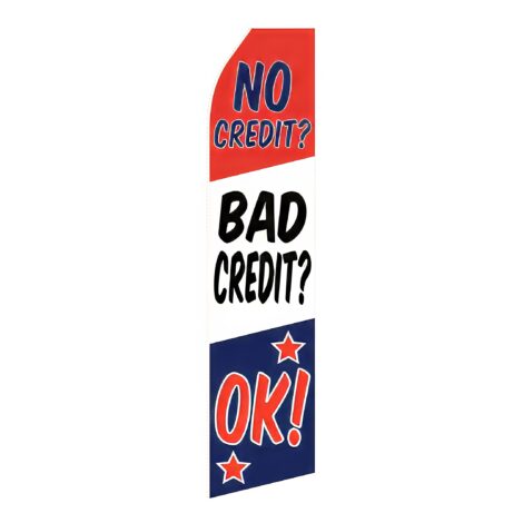 No Credit OK Advertising Flag