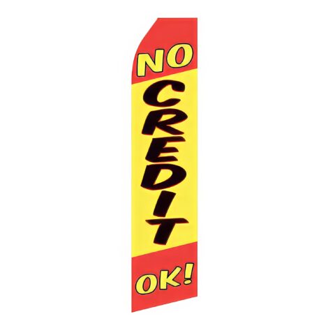 NO Credit OK Advertising Flag