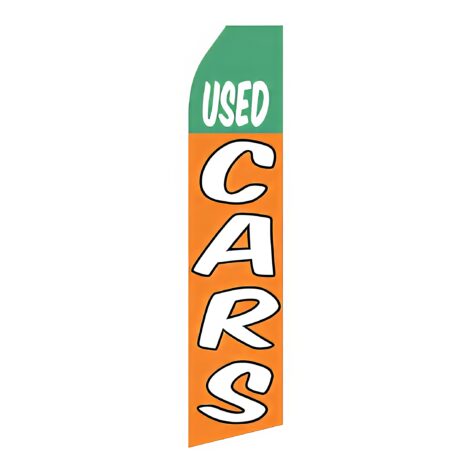 Used Cars Advertising Flag