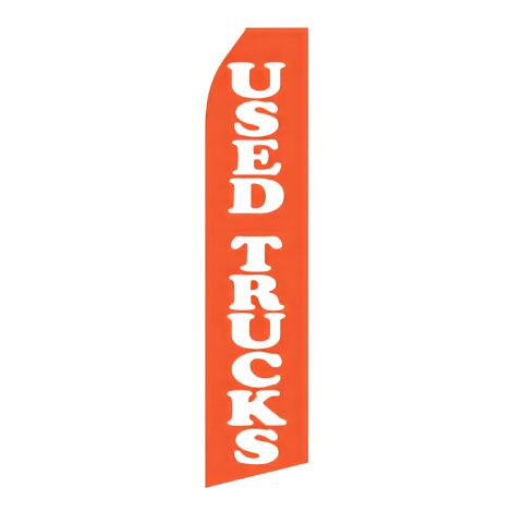 Red Used Truck Advertising Flag