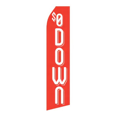 $0 Down Advertising Flag